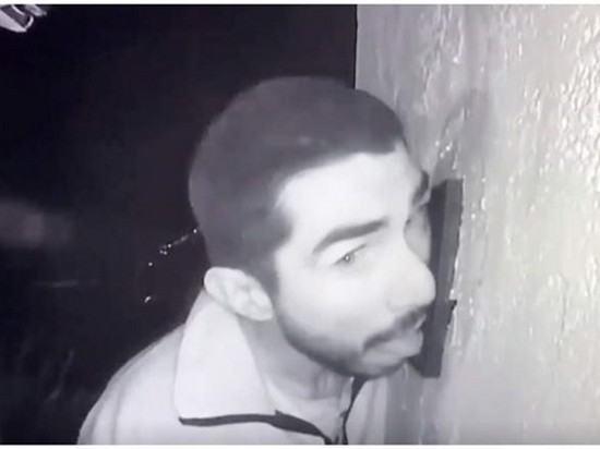 Мужчина три часа облизывал дверной звонок соседей (видео)