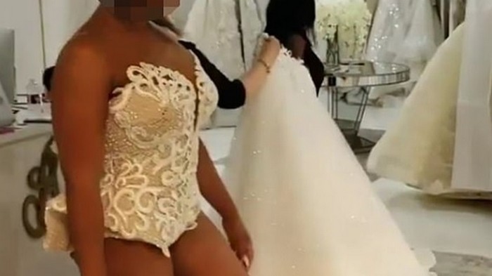 Платье невесты без подола вызвало споры в Сети (фото)