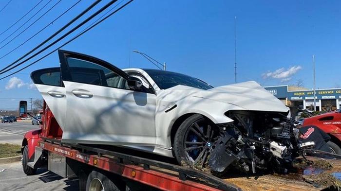 Американец разбил новую BMW M5 сразу после покупки (фото)