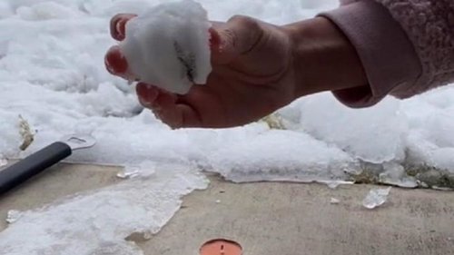 Теория заговора: техасцы снимают фейковый снег (видео)