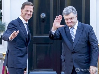 Порошенко в Нидерландах «снял» с повестки дня вступление Украины в ЕС
