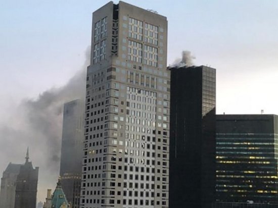 В Нью-Йоркe загорелся небоскреб Трампа