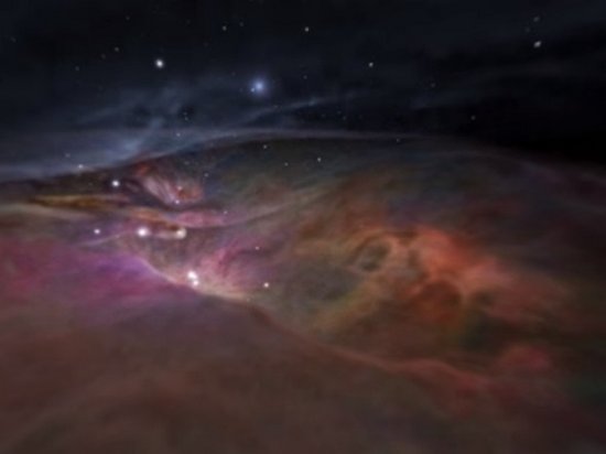 Полет сквозь туманность Ориона показали на удивительном видео
