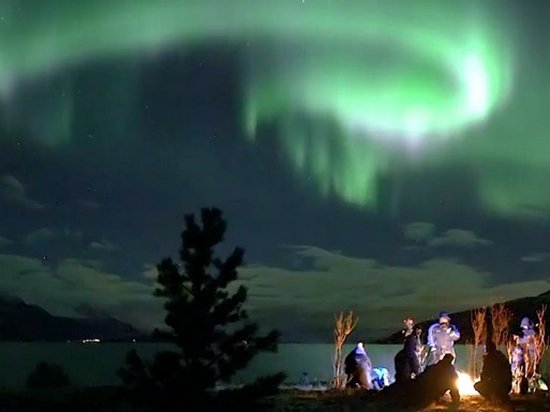 В Норвегии сняли эффектное северное сияние (видео)