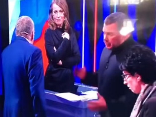 Жириновский обматерил Собчак в прямом эфире (видео)