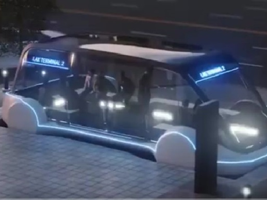 Илон Маск показал проект подземного электробуса