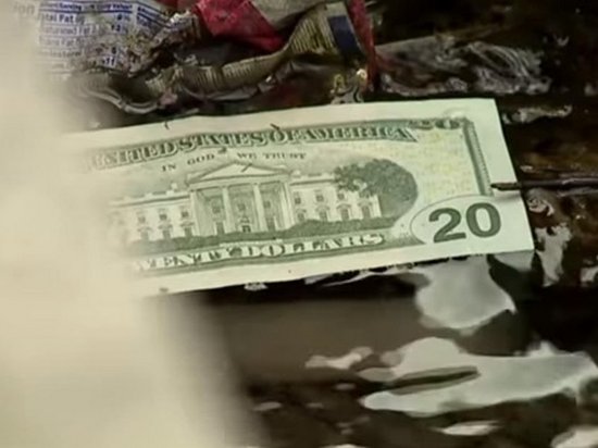 В США на дорогу высыпались полмиллиона долларов (видео)