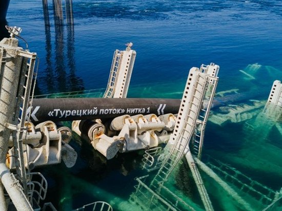 Газпром достроил первую нить Турецкого потока