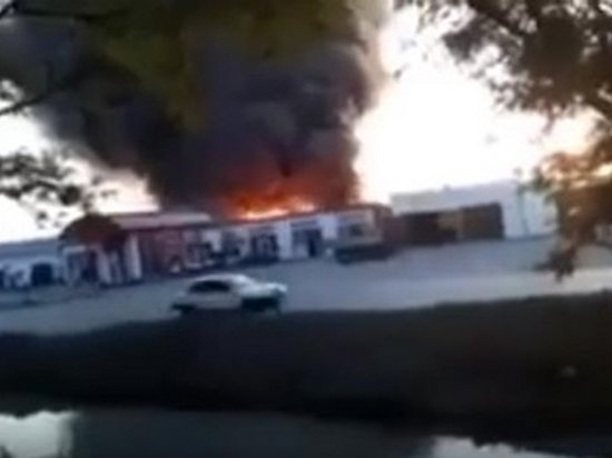 Взрыв на АЗС в Чечне попал на видео