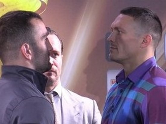 Усик - Гассиев: боксеры провели битву взглядов