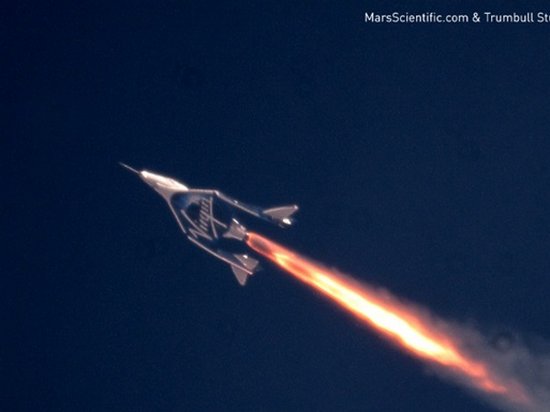 Космический корабль Virgin Galactic установил рекорд скорости