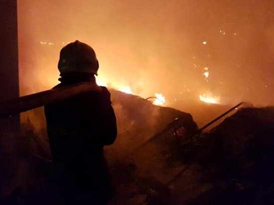 В Мукачево произошел пожар на складах Новой почты