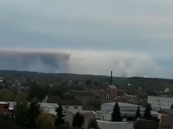 Опубликовано видео с места взрыва возле Ични