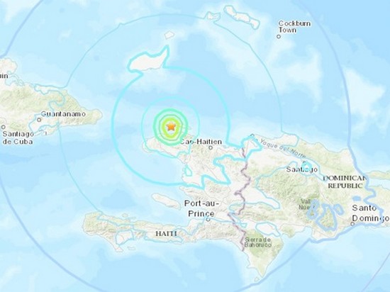 У берегов Гаити произошло землетрясение