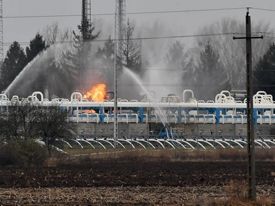 В Венгрии произошел пожар на крупном газохранилище