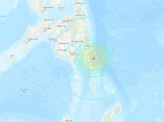 У побережья Филиппин произошло мощное землетрясение магнитудой более 7 баллов