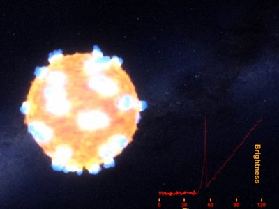 NASA показало момент уничтожения звезды взрывом сверхновой (видео)