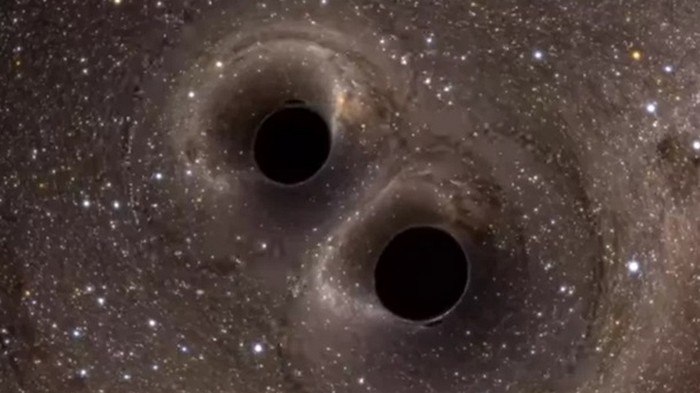 Найдены две танцующих сверхмассивных черных дыры