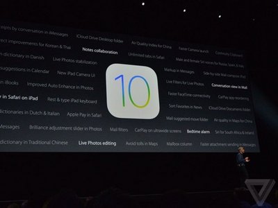 Компания Apple представила iOS 10 (фото)