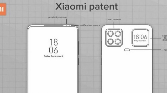 Xiaomi патентует смартфон с двумя экранами
