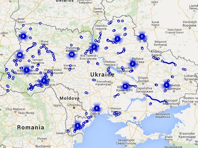 Появилась онлайн-карта ремонта дорог в Украине