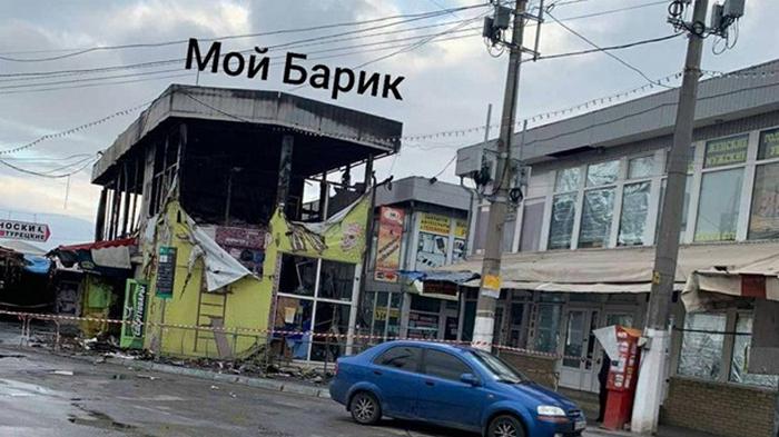 В Харькове ночью горел рынок