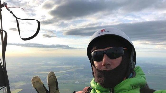 Украинский парапланерист пролетел рекордные 350 км (фото)