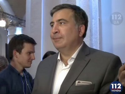 Сеть взорвала реакция Михаила Саакашвили на гимн Украины