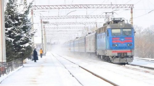 В Украине из-за непогоды произошел сбой в движении поездов