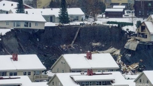 В Норвегии произошел оползень, есть пострадавшие (фото)