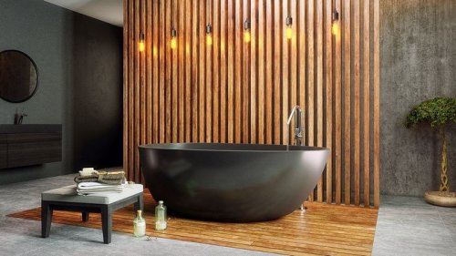 Каменная ванна — доступная роскошь в интерьере