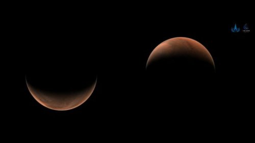 Китайский зонд прислал панорамные фото двух полушарий Марса