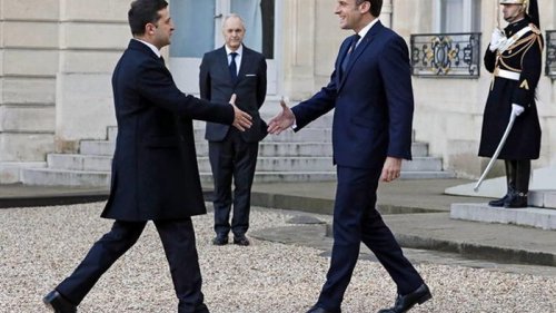 В Париже началась встреча Зеленского и Макрона