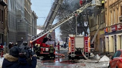 Пожар в Риге: задержаны три человека