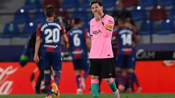 Барселона сыграла вничью с Леванте и упустила шанс стать лидером Ла Лиги