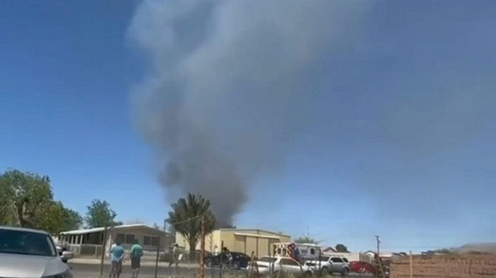 В Лас-Вегасе истребитель разбился после взлета с базы ВВС
