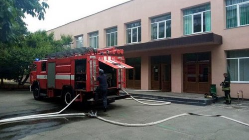 В Киеве горела школа