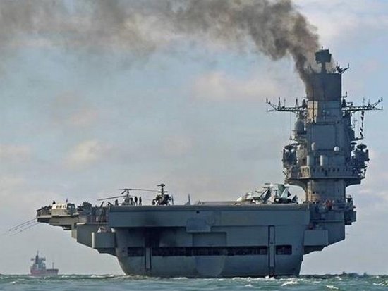 СМИ: Утонул еще один истребитель с российского «Адмирала Кузнецова»