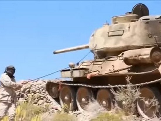 В Йемене засветился легендарный танк Т-34 (видео)