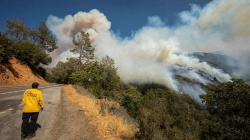 Лесные пожары приближаются к Лос-Анджелесу (видео)