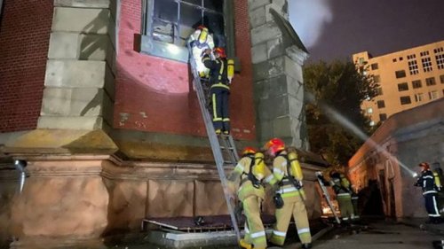В Киеве локализировали пожар в соборе Святого Николая