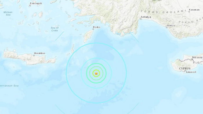 В Средиземном море зафиксировали сильное землетрясение