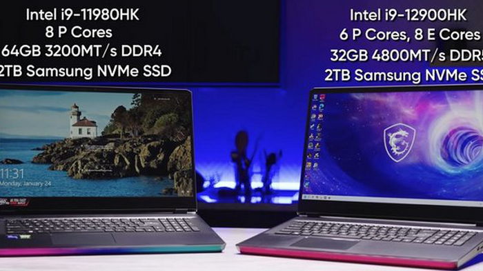 Игровые ноутбуки с чипами Intel Core 12-го поколения бьют рекорды по скорости работы