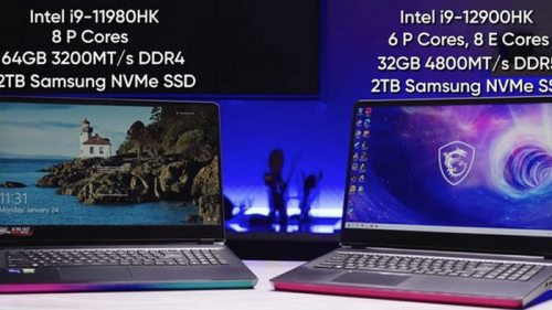 Игровые ноутбуки с чипами Intel Core 12-го поколения бьют рекорды по с...
