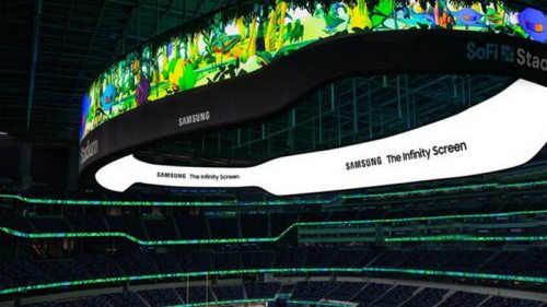 Samsung создала в США самый крупный в мире экран для стадиона (видео)