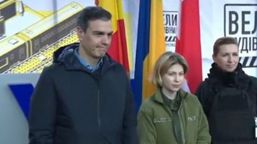 Премьеры Испании и Дании прибыли в Киев