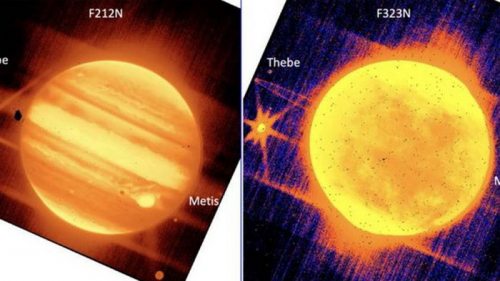 Телескоп Джеймс Уэбб показал фото колец и лун Юпитера