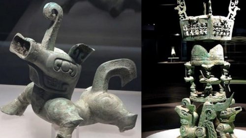 В Китае найдена огромная статуя мифологического зверя