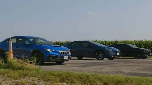 Новую Toyota Prius сравнили с Mazda 3 и Subaru WRX в заезде по прямой ...