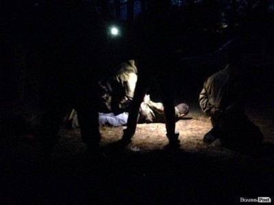 На Волыни со стрельбой задержали 200 нелегальных добытчиков янтаря (фото)